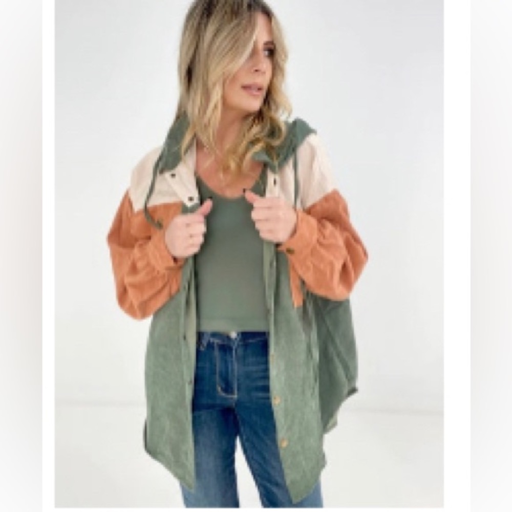 Button up shacket
